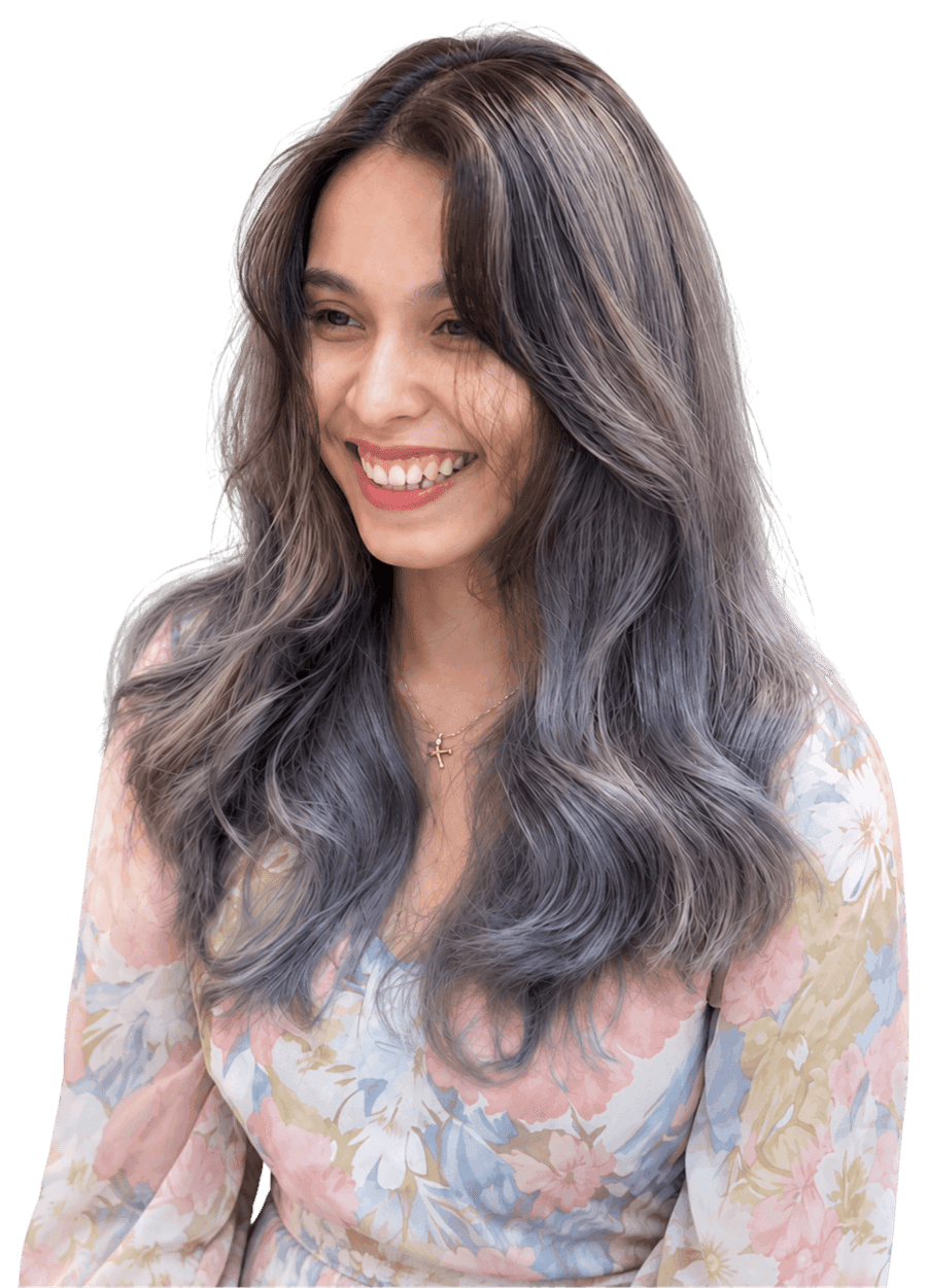 After hair transformation at Ivory Luxe Salon