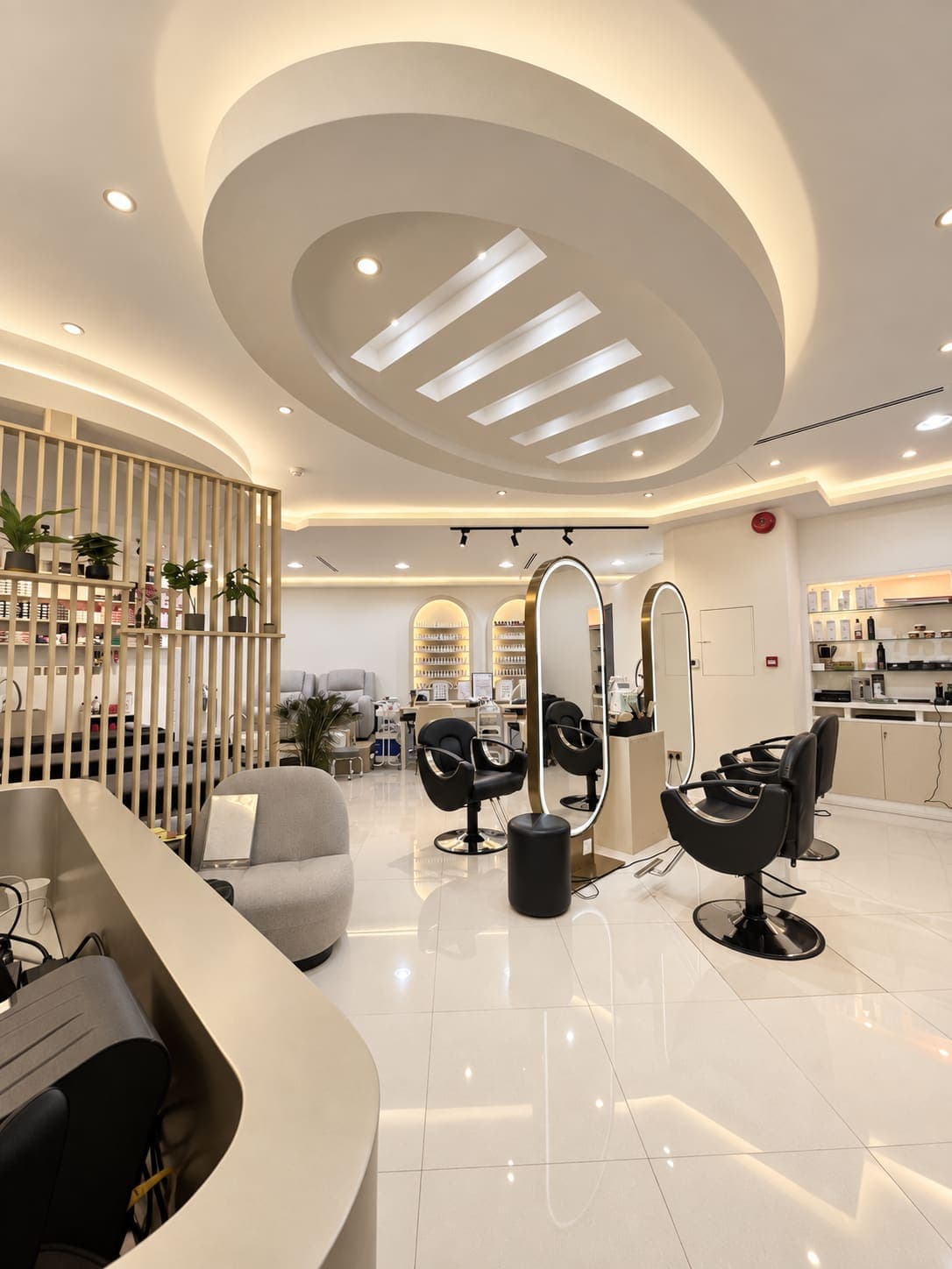 Luxury interior of Ivory Luxe Salon