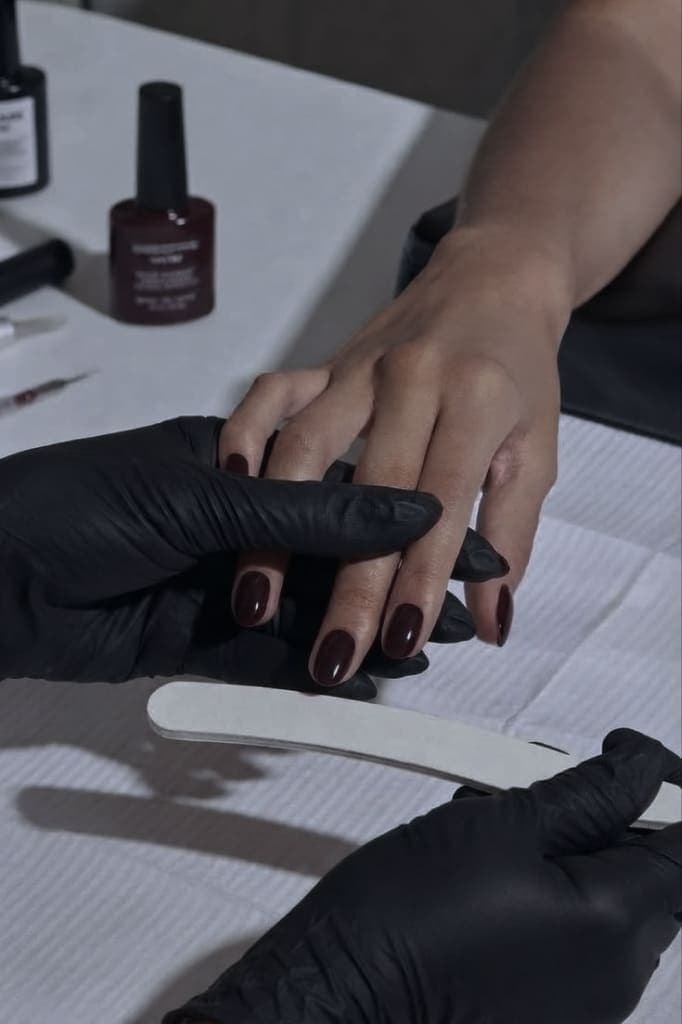 Nails extension service at Ivory Luxe Salon